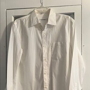 Calvin Klein Men's Ivory Dress Shirt